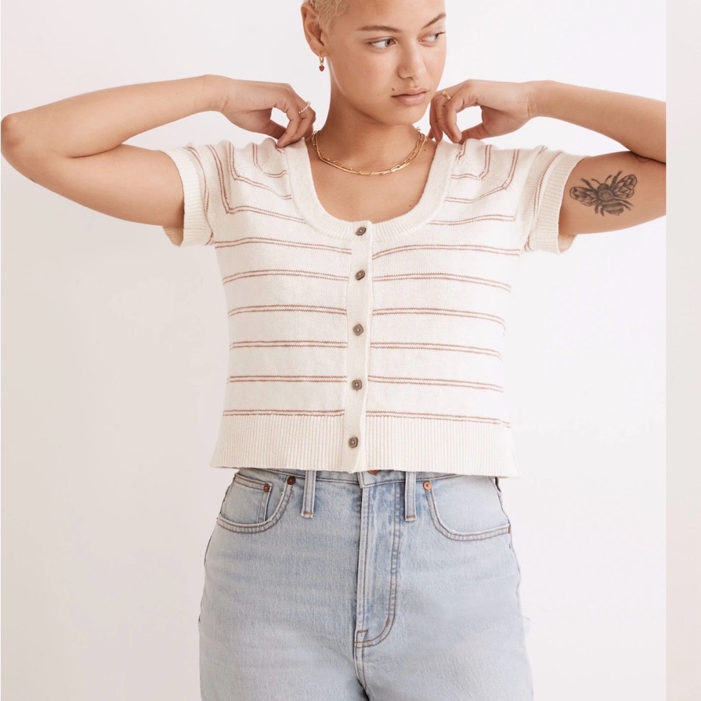Madewell Linden Scoop Sweater Tee Small